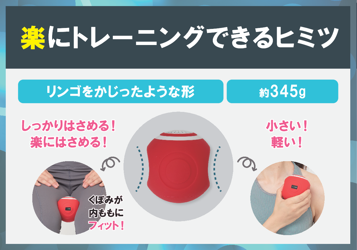 ルネサンス フィットネスクラブが つくった 座ったままパワフル振動で 内ももトレーニング！ スタイリーボール