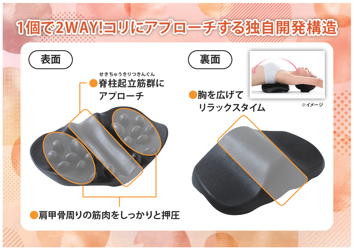 ラクナ 整体師と開発した 肩甲骨はがしピロー