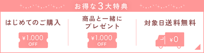 お得な3大特典