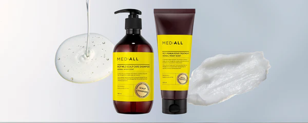 メディオール 韓国発！ こだわりの独自成分配合 髪を補修し、健やかな髪へ マイルド頭皮ケア シャンプー＆ リペアトリートメント 各２本セット